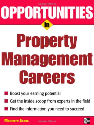 Opportunities In Property Management Careers 1st Edition Mariwyn Evans