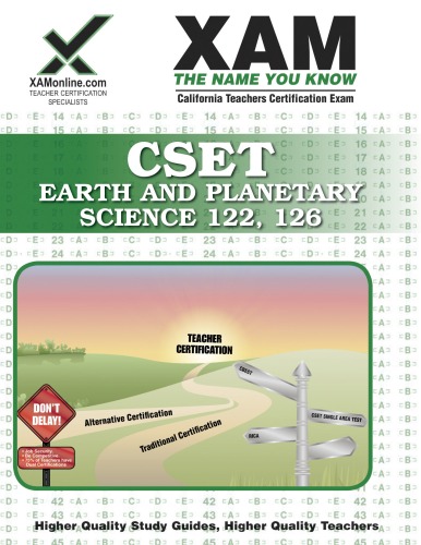 Cset Earth And Planetary Science 122 126 Teacher Certification 2nd Edition Xam Cset Sharon Wynne