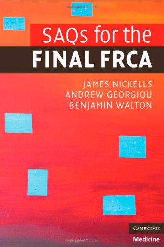 Saqs For The Final Frca 1st Edition James Nickells Andrew Georgiou