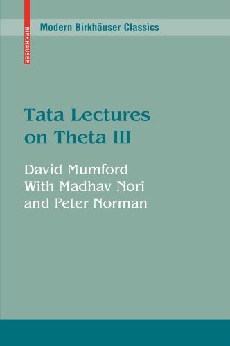 Tata Lectures On Theta Iii David Mumford Madhav Nori Peter Norman