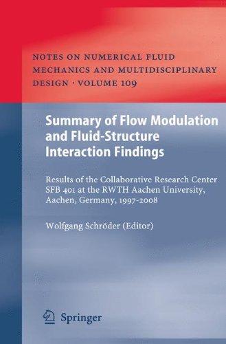 Summary Of Flow Modulation And Fluidstructure Interaction Findings Results Of The Collaborative Research Center Sfb 401 At The Rwth Aachen University Aachen Germany 19972008 1st Edition Robert Schll