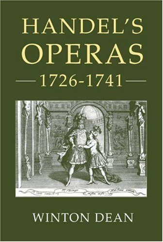 Handels Operas 17261741 Winton Dean