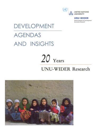 Development Agendas And Insights 20 Years Unuwider Research United Nations Office In Geneva