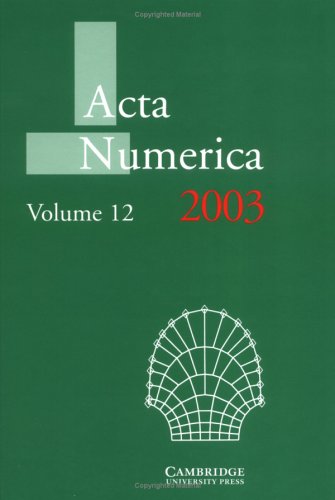 Acta Numerica 2003 Volume 12 Acta Numerica Arieh Iserles