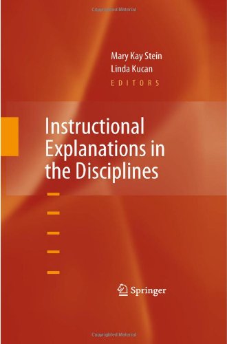 Instructional Explanations In The Disciplines 1st Edition Gaea Leinhardt Auth