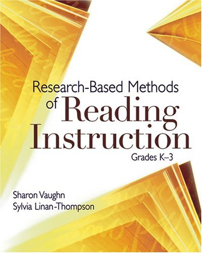 Researchbased Methods Of Reading Instruction Grades K3 Sharon Vaughn