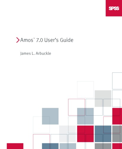 Spss Amos 70 Users Guide James L Arbuckle