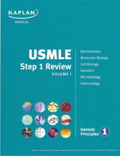 Usmle Step 1 Review Home Study Program Vol I General Principles 1 Kaplan Medical