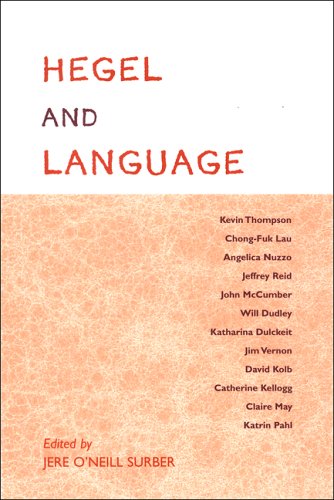 Hegel And Language Jere Oneill Surber