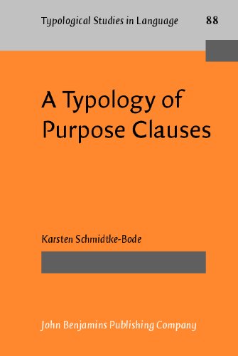 A Typology Of Purpose Clauses 1st Karsten Schmidtkebode