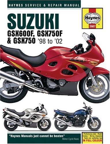 Suzuki Gsx600f Gsx750f Gsx750 9802 Service And Repair Manual Haynes Manual Matthew Coombs