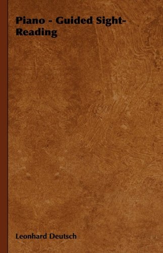 Pianoguided Sight Reading Leonhard Deutsch