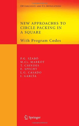 New Approaches To Circle Packing In A Square With Program Codes Springer Optimization And Its Applications 1st Edition Pg Szab