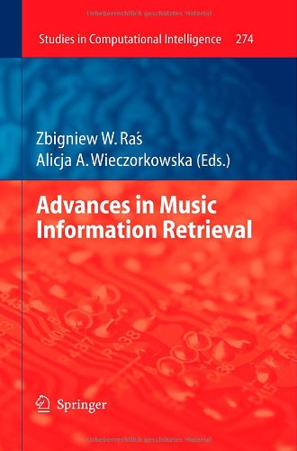 Advances In Music Information Retrieval 1st Edition Rainer Typke