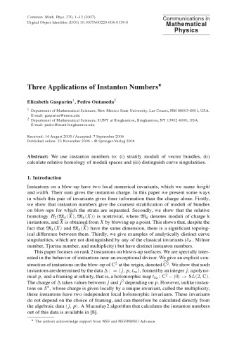 Communications In Mathematical Physics Volume 270 M Aizenman Chief Editor