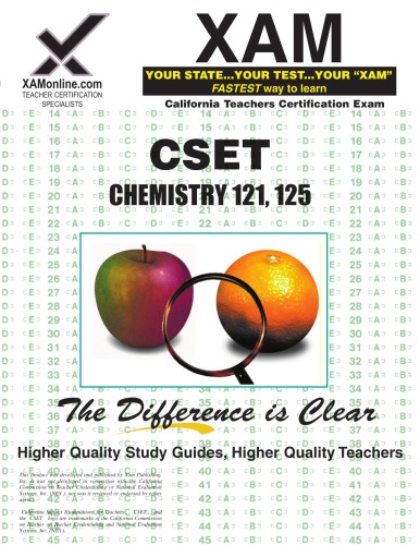 Cset Chemistry 121 125 Teacher Certification Test Prep Study Guide 2nd Edition Xam Cset Sharon Wynne