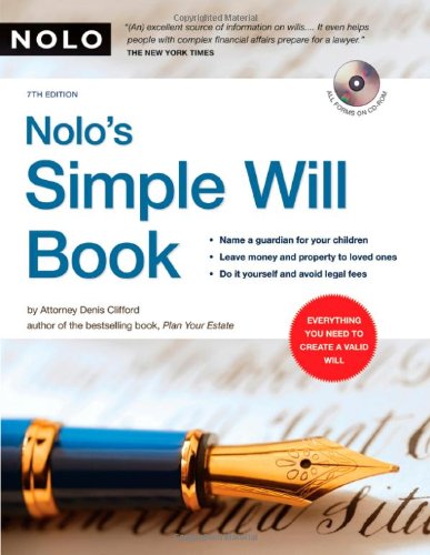 Nolos Simple Will Book 7th Edition 7th Denis Clifford Attorney