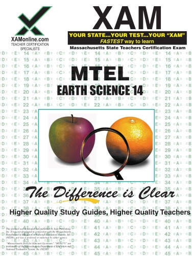 Mtel Earth Science 14 Teacher Certification Test Prep Study Guide 2nd Edition Xam Mtel Sharon Wynne