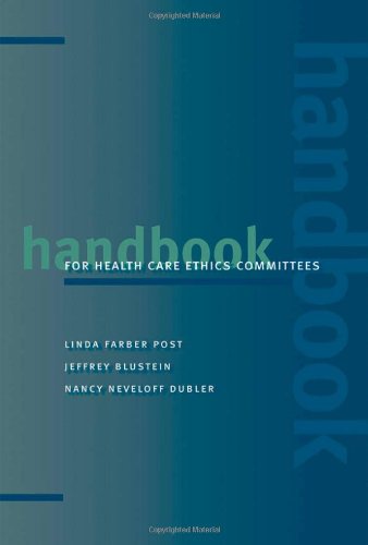 Handbook For Health Care Ethics Committees 1st Edition Linda Farber Post