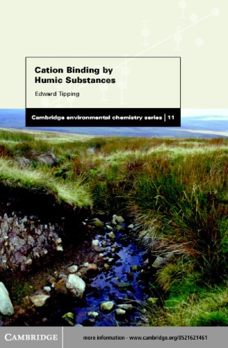 Cation Binding By Humic Substances Edward Tipping