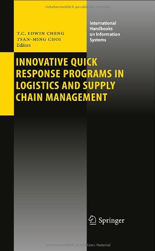 Innovative Quick Response Programs In Logistics And Supply Chain Management 1st Edition Matthew J Drake