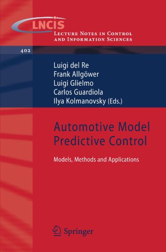 Automotive Model Predictive Control Models Methods And Applications 1st Edition Luigi Del Re