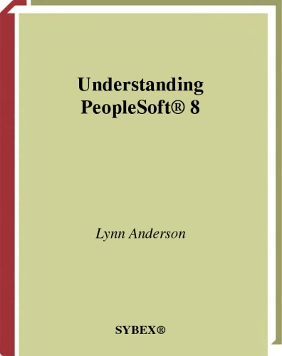 Understanding Peoplesoft 8 Lynn Anderson Llc Cap Gemini Ernst Young Us