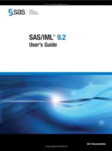 Sas Iml 92 Users Guide Sas Publishing