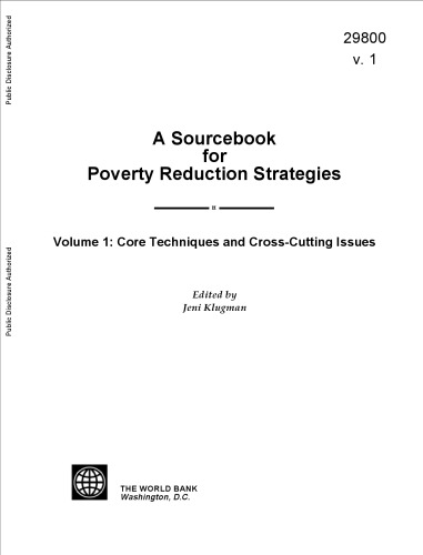 A Sourcebook For Poverty Reduction Strategies 2 Vol Set Jeni Klugman