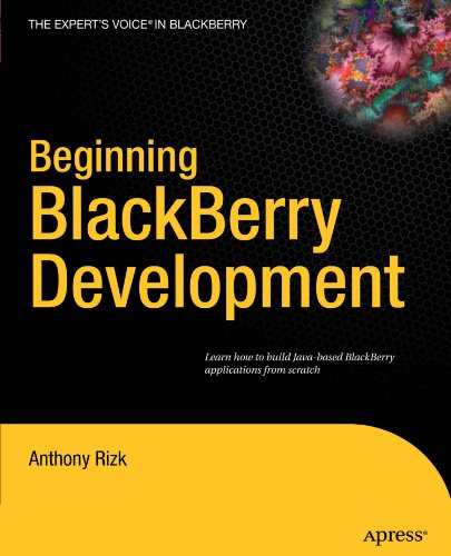 Beginning Blackberry Development 1st Edition Anthony Rizk