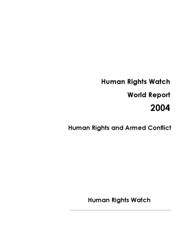 World Report The Events Of 2003 Human Rights Watch