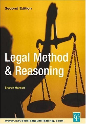Legal Method And Reasoning 2nd Edition 2nd Edition Sharon Hanson Ed