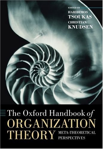 The Oxford Handbook Of Organization Theory 1st Edition Haridimos Autor Tsoukas