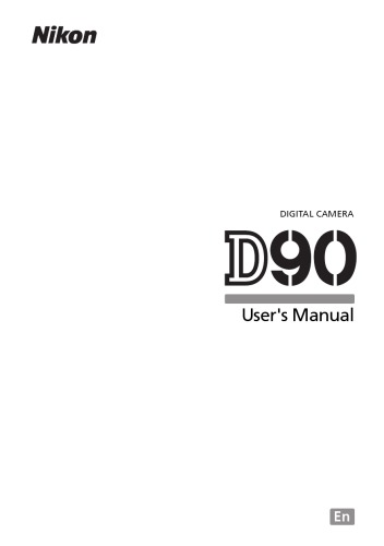 Nikon D90 Users Manual English Nikon Corporation