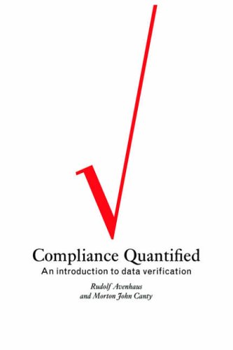 Compliance Quantified An Introduction To Data Verification Rudolf Avenhaus
