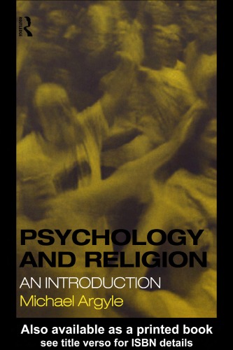 Psychology And Religion An Introduction Michael Argyle