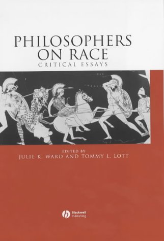 Philosophers On Race Kindle Julie K Ward Tommy L Lott