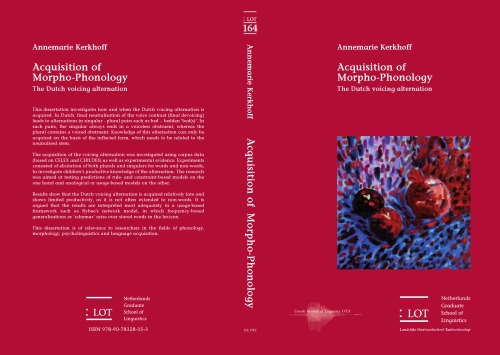 Acquisition Of Morphophonology The Dutch Voicing Alternation Annemarie Kerkhoff