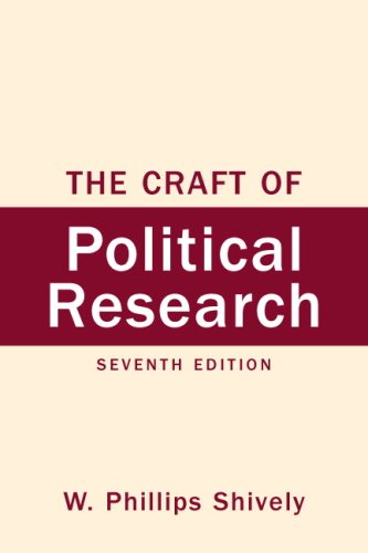 Craft Of Political Research 1st Edition W Phillips Shively