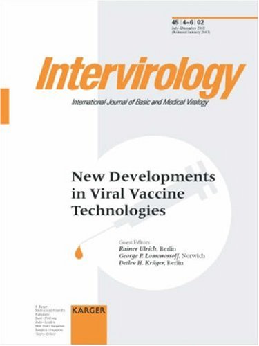 New Developments In Viral Vaccine Technologies Intervirology 1st Edition Rainer Ulrich