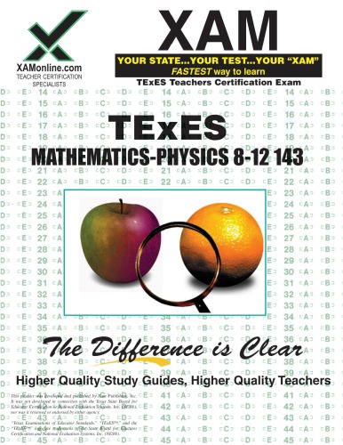 Texes Mathematicsphysics 812 143 Teacher Certification Test Prep Study Guide Xam Texes Sharon Wynne