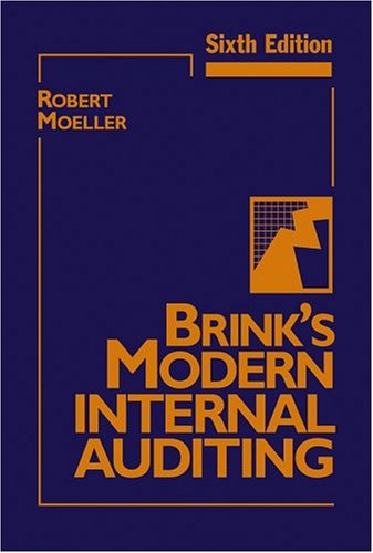 Brinks Modern Internal Auditing 6th Edition 6th Edition Robert Moeller
