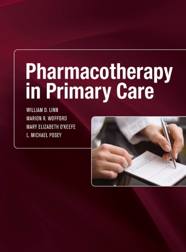 Pharmacotherapy In Primary Care William D Linn Pharmdmarion R Wofford