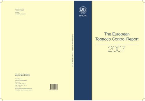 European Tobacco Control Report 2007 World Health Organization