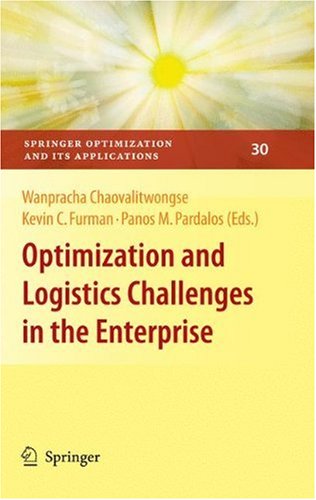 Optimization And Logistics Challenges In The Enterprise 1st Edition Ignacio E Grossmann