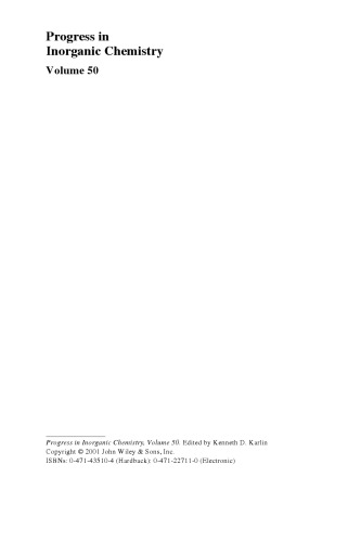 Phenoxyl Radical Complexes Progress In Inorganic Chemistry Volume 50 Karlin