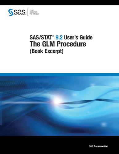 Sas Stat 92 Users Guide The Glm Procedure Book Excerpt Sas Publishing