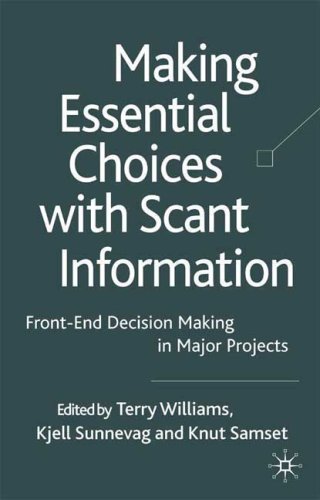 Making Essential Choices With Scant Information Kindle T Williams