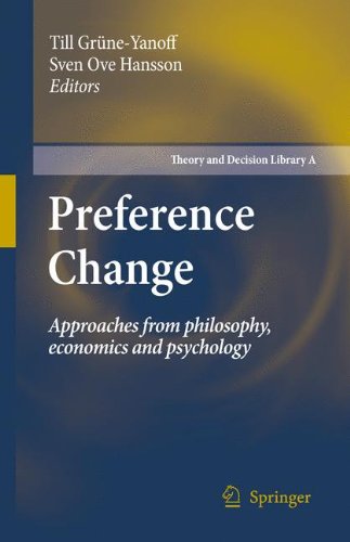 Preference Change Approaches From Philosophy Economics And Psychology 1st Edition Till Grneyanoff