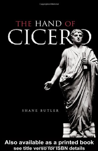 The Hand Of Cicero 1st Edition Shane Butler